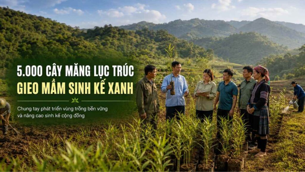 Chiến Dịch 5.000 Cây Măng Lục Trúc – Gieo Mầm Sinh Kế Xanh