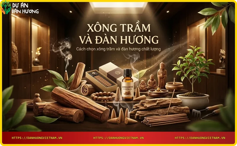 Ảnh cận cảnh vân gỗ trầm hương và đàn hương để phân biệt chất lượng
