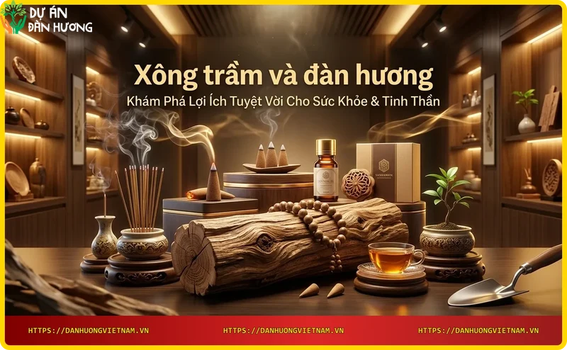 Ảnh minh họa lợi ích thư giãn tinh thần từ xông trầm và đàn hương