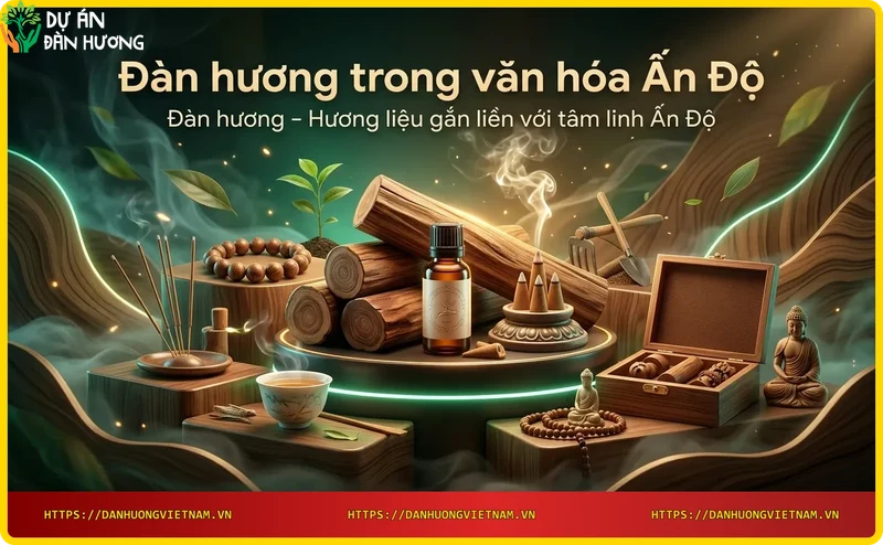 Bên trong đền thờ Ấn Độ với khói hương đàn hương và đèn dầu