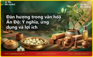 Bên trong đền thờ Ấn Độ với khói hương đàn hương và đèn dầu