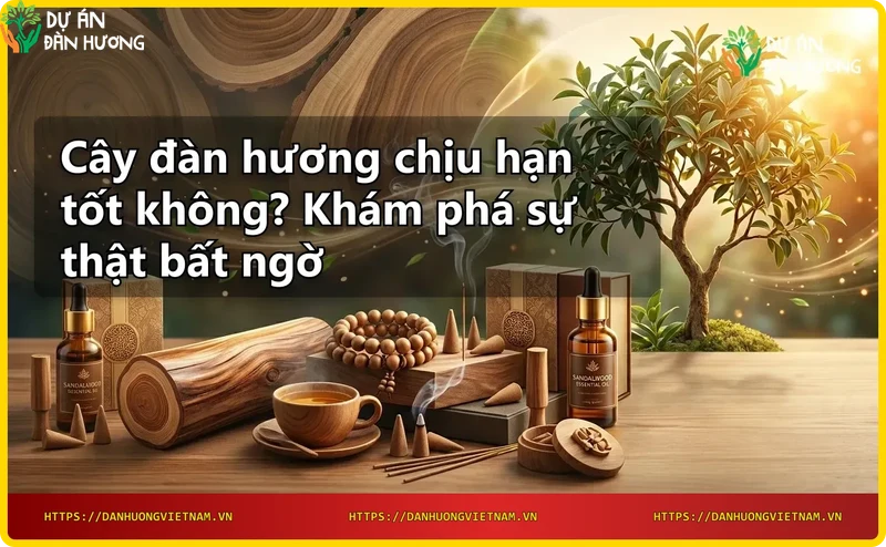 Bộ rễ sâu của cây đàn hương giúp hút nước từ tầng đất sâu khi hạn hán