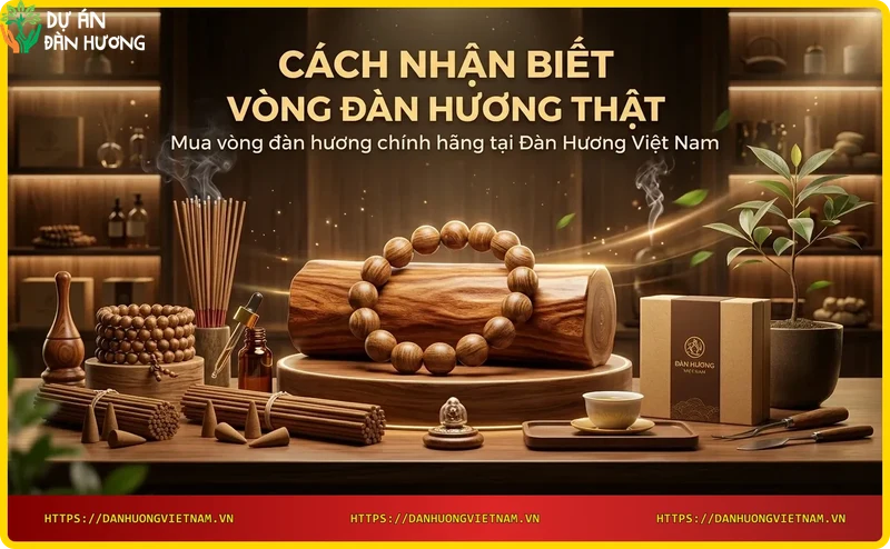 Bộ sưu tập vòng đàn hương thật tại showroom Đàn Hương Việt Nam