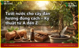 Các giai đoạn tưới nước cho cây đàn hương từ cây con đến trưởng thành