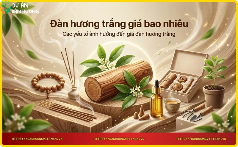 Các mẫu đàn hương trắng khác nhau: gỗ non, gỗ già và bột – yếu tố ảnh hưởng đến giá đàn hương