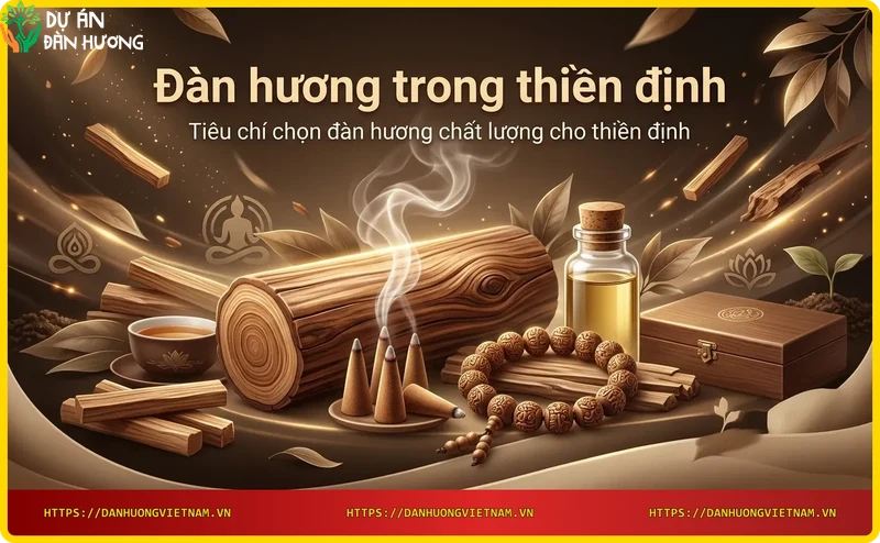 Các sản phẩm đàn hương chất lượng: gỗ vụn, tinh dầu, nhang và khúc gỗ đàn hương