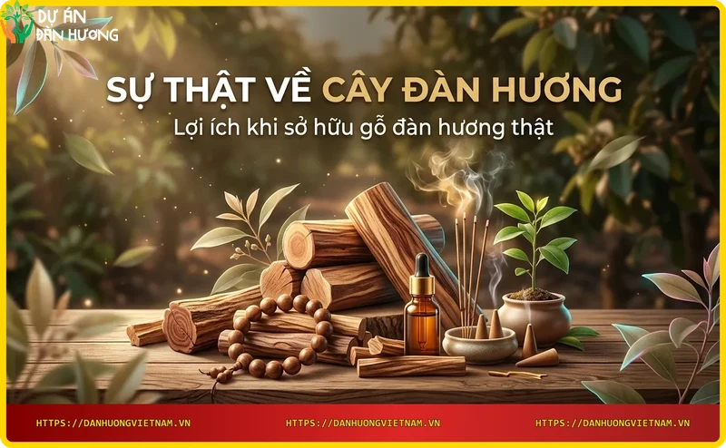 Các sản phẩm từ gỗ đàn hương: vòng tay, tượng, tinh dầu và nhang