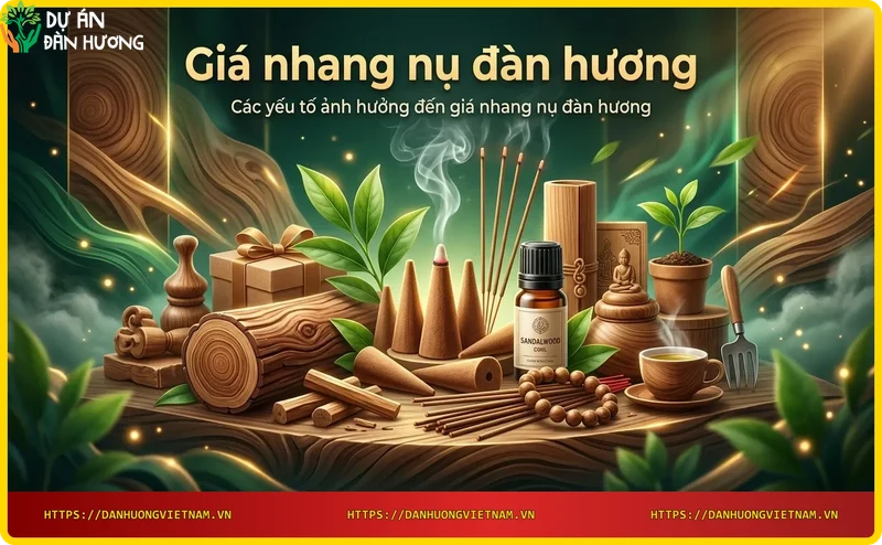 Các yếu tố ảnh hưởng đến giá nhang nụ đàn hương - chất lượng nguyên liệu