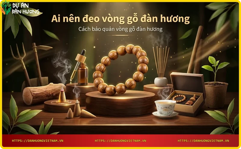Cách bảo quản vòng gỗ đàn hương trong hộp gỗ