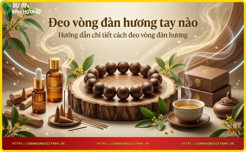 Cách đeo vòng đàn hương đúng tay