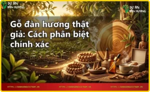 Cách nhận biết gỗ đàn hương thật qua mùi hương và vân gỗ