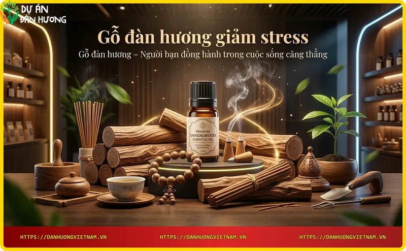 Cách sử dụng gỗ đàn hương giảm stress - đốt nhang và thư giãn