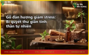 Cách sử dụng gỗ đàn hương giảm stress - đốt nhang và thư giãn