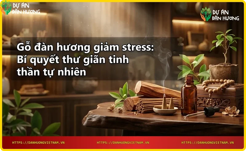 Cách sử dụng gỗ đàn hương giảm stress - đốt nhang và thư giãn