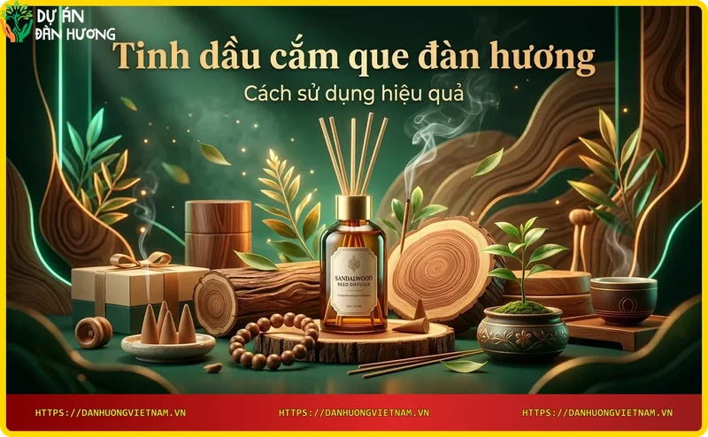 Cách sử dụng tinh dầu cắm que đàn hương trong phòng sáng đẹp