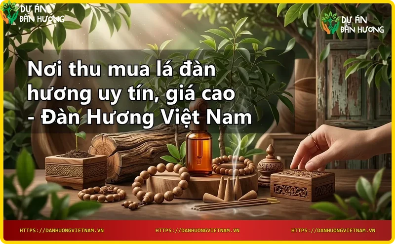 Cân lá đàn hương trên bàn cân gỗ – biểu tượng giao dịch thu mua uy tín