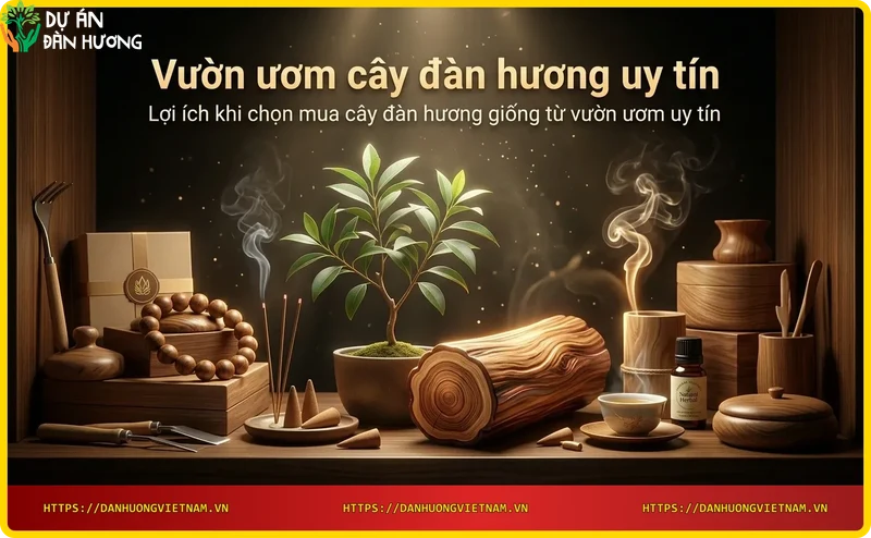 Cây đàn hương giống chất lượng cao từ vườn ươm uy tín