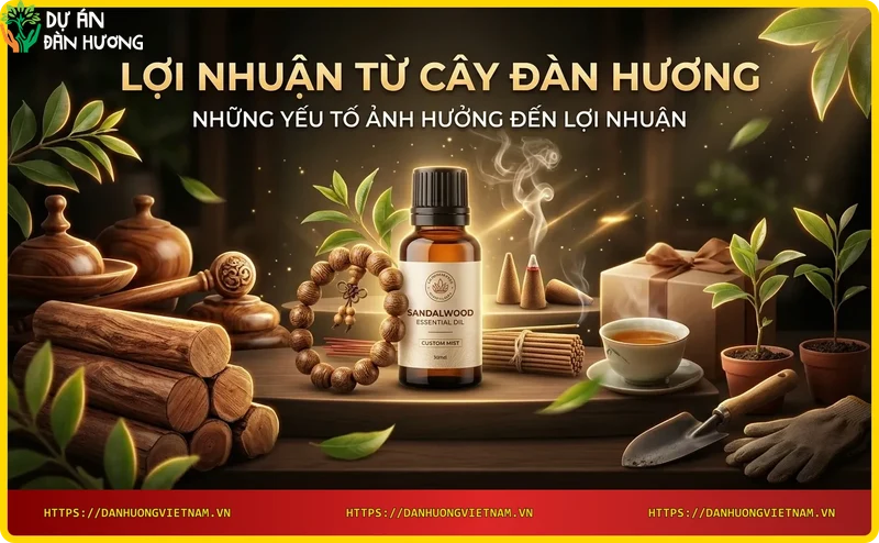 Cây đàn hương non phát triển trên đất tốt, yếu tố ảnh hưởng đến lợi nhuận