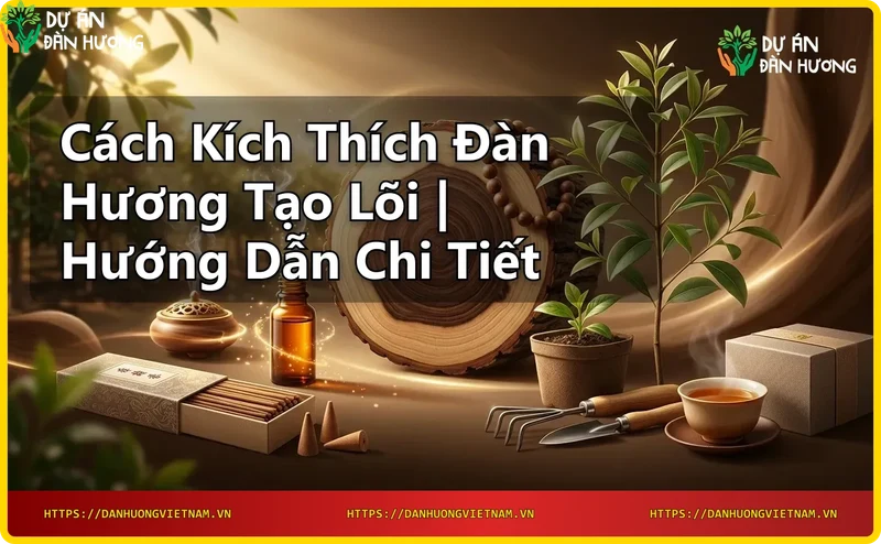 Cây đàn hương trưởng thành với lõi gỗ đang hình thành