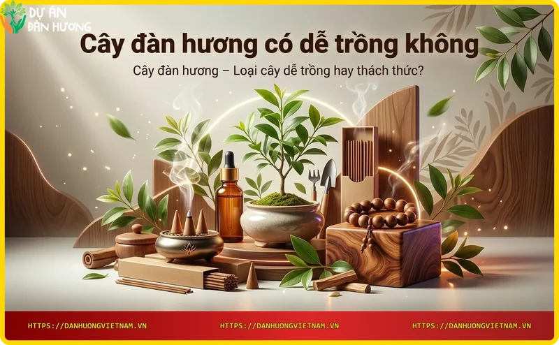 Cây đàn hương trưởng thành với tinh dầu và khói hương, thể hiện giá trị kinh tế