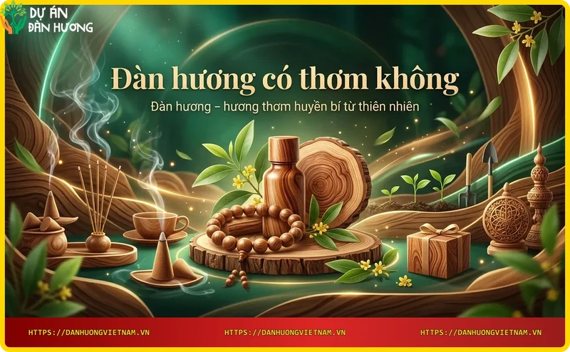 Cây đàn hương với hương thơm tự nhiên