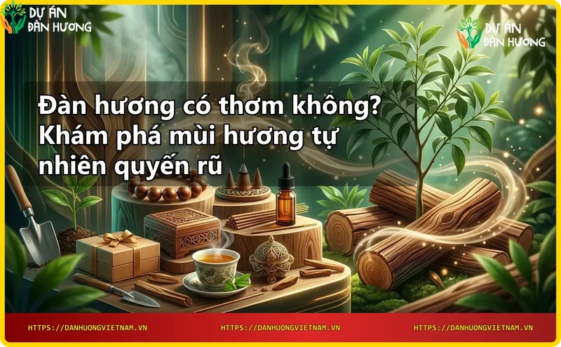 Cây đàn hương với hương thơm tự nhiên
