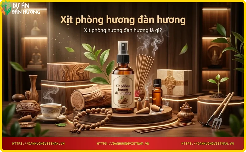 Chai xịt phòng hương đàn hương phun sương nhẹ nhàng