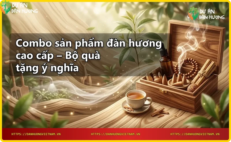 Chi tiết sản phẩm đàn hương: vòng tay, nhang, tượng điêu khắc