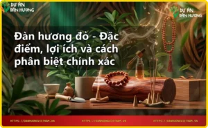 Chi tiết vân gỗ đàn hương đỏ tự nhiên