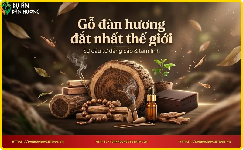 Chi tiết vân gỗ đàn hương quý hiếm