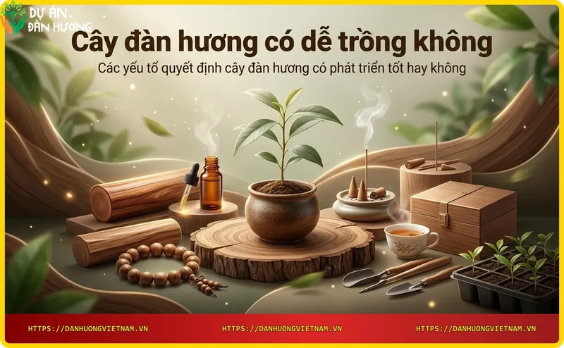 Đất tơi xốp, cây con khỏe mạnh và điều kiện khí hậu lý tưởng cho đàn hương