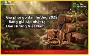 Giá phôi gỗ đàn hương - Các thanh gỗ đàn hương chất lượng cao xếp chồng