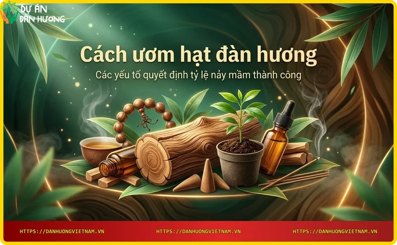 Gieo hạt đàn hương vào bầu đất dinh dưỡng