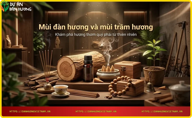 Giới thiệu đàn hương và trầm hương: gỗ đàn hương và trầm hương