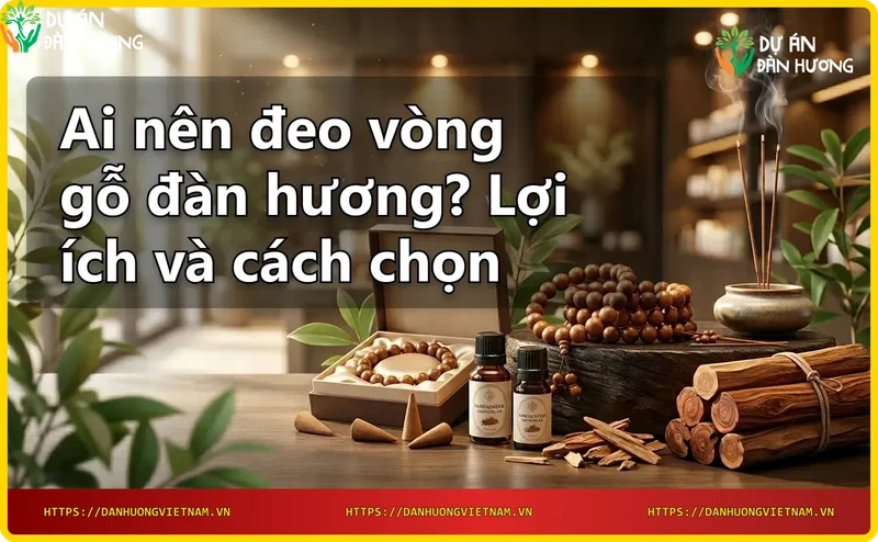 Gỗ đàn hương nguyên khối và vòng đàn hương thành phẩm