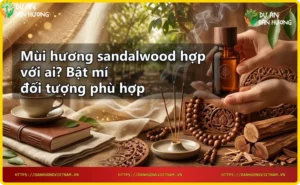 Gỗ đàn hương sandalwood nguyên chất với vân gỗ đẹp