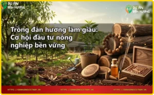 Gỗ đàn hương và tinh dầu, biểu tượng của cây giá trị cao trong đầu tư nông nghiệp