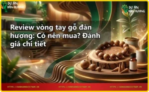Gỗ đàn hương và vòng tay chế tác từ gỗ đàn hương