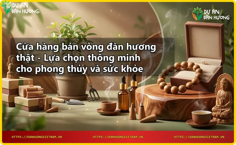 Hình ảnh minh họa vòng đàn hương thật và nhu cầu tìm mua sản phẩm