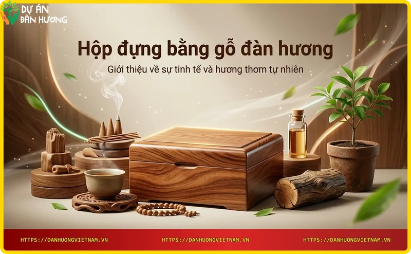 Hộp đựng bằng gỗ đàn hương tự nhiên - giới thiệu sản phẩm thủ công tinh xảo