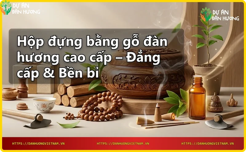 Hộp đựng bằng gỗ đàn hương tự nhiên - giới thiệu sản phẩm thủ công tinh xảo