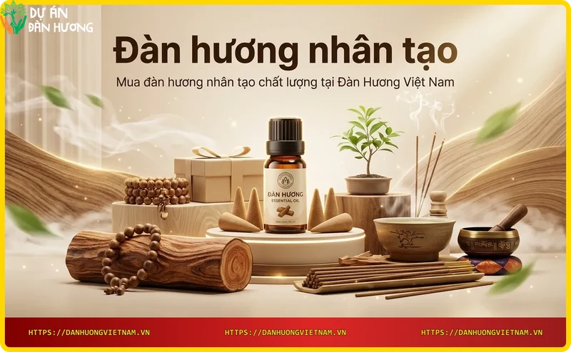 Hộp quà đàn hương nhân tạo cao cấp - Đàn Hương Việt Nam