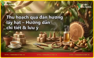 Hướng dẫn thu hoạch quả đàn hương lấy hạt - Bước thu hái bằng tay hoặc kéo cắt cành