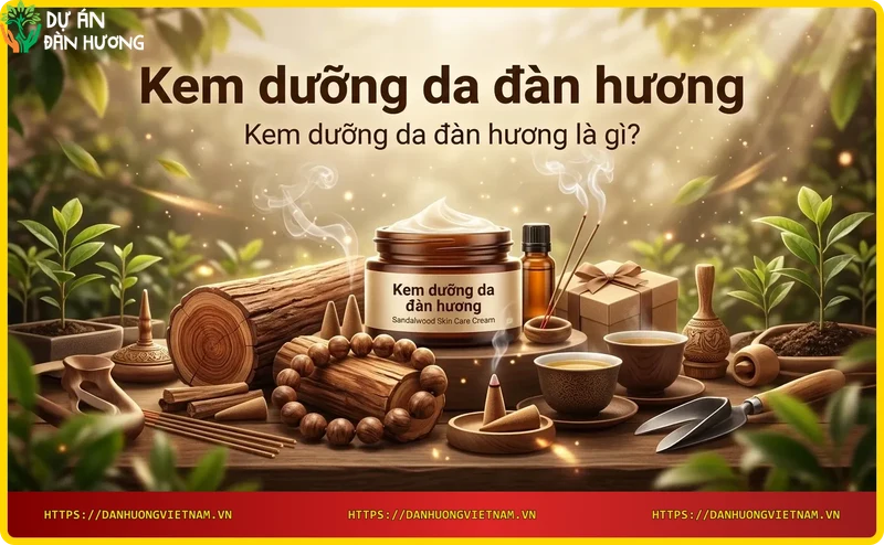 Kem dưỡng da đàn hương chiết xuất từ gỗ đàn hương nguyên chất