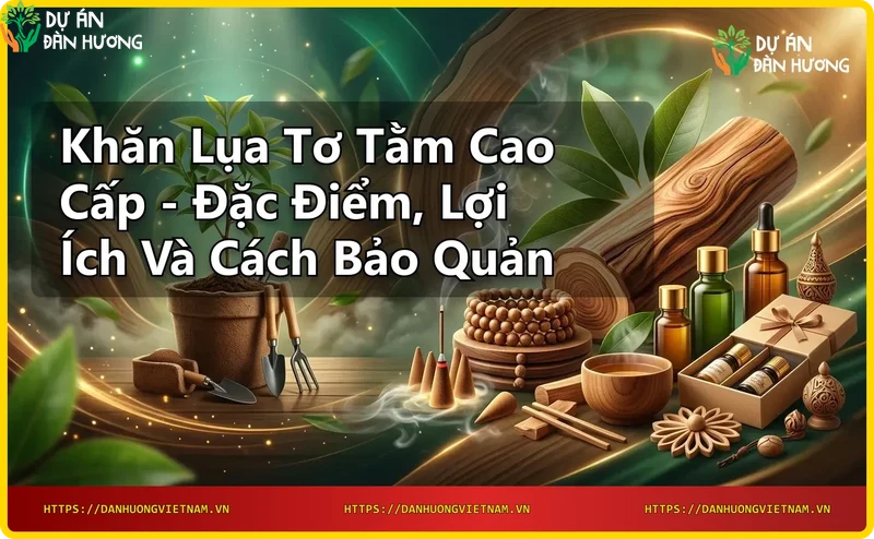 Khăn lụa tơ tằm mềm mại bay nhẹ trong không gian sang trọng