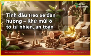 Không gian ô tô có tinh dầu treo xe đàn hương khử mùi tự nhiên
