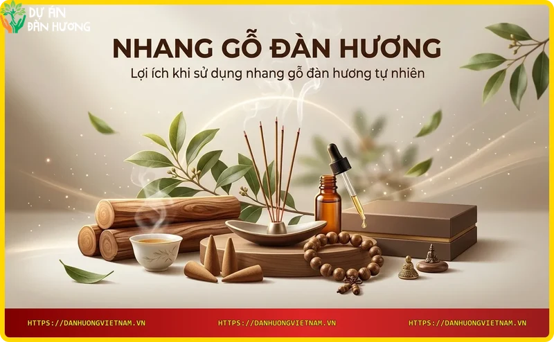 Không gian thiền định với nhang gỗ đàn hương tự nhiên