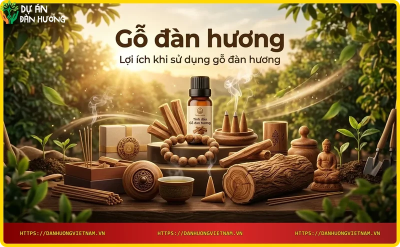 Không gian thư giãn với hương gỗ đàn hương và tượng Phật