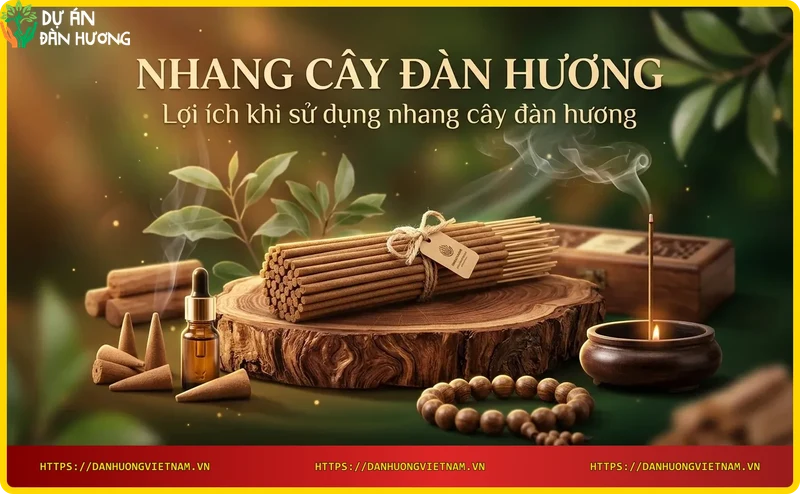 Không gian thư giãn với nhang cây đàn hương và trà