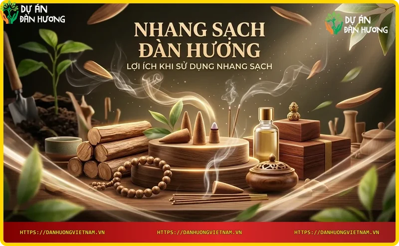 Không gian thư giãn với nhang sạch đàn hương